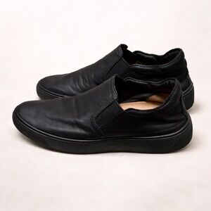 Ecco Men's Black Slip-On Loafers 42